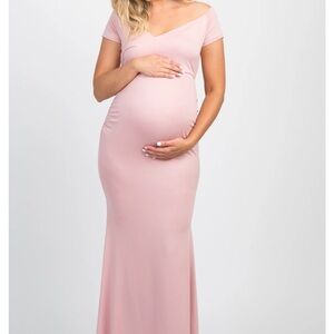Pinkblush Pink Maxi Dress Short Sleeve